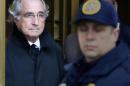 Accused swindler Madoff exits the Manhattan federal court house in New York