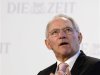 German Finance Minister Schaeuble delivers his speech during the "German Economic Forum"in the St.Michaelis church in Hamburg