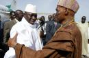 The president of Gambia, Yayah Jammeh (L, with Senegalese President Abdoulaye Wade in Dakar in October 2005), has banned the practice of female genital mutilation "with immediate effect" in the Gambia, an official wrote on Facebook November 23, 2015