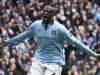 Manchester City's Toure celebrates his goal against Chelsea during their English Premier League soccer match in Manchester