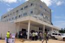 This picture taken on September 21, 2014 shows the "Island Clinic," a new Ebola treatment centre that opened in Monrovia