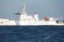 A handout picture of Chinese marine surveillance ship, offshore of Vietnam's central Phu Yen province