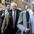 NHL Players' Association executive director Donald Fehr, center, arrives for labor talks at NHL headquarters in New York with his brother, NHLPA counsel Steven Fehr, right, Wednesday, Nov. 21, 2012, in New York. (AP Photo/ Louis Lanzano)