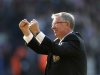 Manchester United manager Alex Ferguson salutes the fans after their English Premier League soccer match against West Bromwich Albion at The Hawthorns in West Bromwich