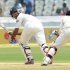 Cheteshwar Pujara plays a shot during the first Test against New Zealand. He played his last Test in 2011