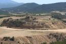A view of a large burial monument dating back to the 4th century BC, in Kasta, near Amphipolis, Greece on August 24, 2013