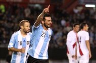 Argentina 3-1 Peru: Lavezzi double continues Albiceleste streak