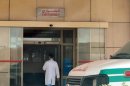 A medical workers enters the emergency section of a local hospital in the centre of the Saudi capital Riyadh, on May 13, 2013