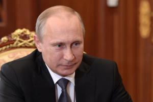 O presidente da Rússia, Vladimir Putin, participa de uma reunião ...