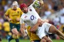 England player James Haskell (C) returned to action at the beginning of January 2017 but that lasted a matter of seconds before he went off with concussion