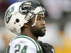 FILE - In this Dec. 24, 2011 file photo, New York Jets cornerback Darrelle Revis looks on before an NFL football game against the New York Giants in East Rutherford, N.J. Revis and the New York Jets appear on the verge of parting ways. A person familiar with the situation told The Associated Press on Sunday, April 21, 2013, that the Jets granted Revis permission to take a physical and negotiate a contract with the Tampa Bay Buccaneers, signaling a trade is imminent. (AP Photo/Bill Kostroun, File)