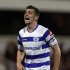Queens Park Rangers' Barton reacts during their English Premier League soccer match against Newcastle United in London