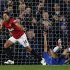 Manchester United's Hernandez celebrates his goal against Chelsea during their English Premier league soccer match at Stamford Bridge in London