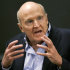 FILE - In this  Sept. 27, 2006 file photo, former General Electric CEO Jack Welch addresses students at the Massachusetts Institute of Technology, in Cambridge, Mass. Conspiracy theorists came out in force Friday, Oct. 5, 2012, after the government reported a sudden drop in the U.S. unemployment rate one month before Election Day. Welch tweeted his skepticism five minutes after the Labor Department announced that the unemployment rate had fallen to 7.8 percent in September from 8.1 percent the month before. (AP Photo/Elise Amendola, File)