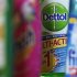 Products produced by Reckitt Benckiser; Harpic, Vanish, Dettol and Finish, are seen in London