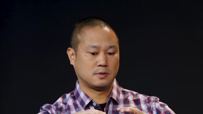 Tony Hsieh, CEO of Zappos, speaks during the Wall Street Journal ...