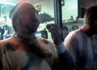 This frame grab made from video on Friday, Oct. 5, 2012, and provided by John-Patrick McNown shows Edward Archbold competing in a roach-eating contest at Ben Siegel Reptile Store in Deerfield Beach, Fla. Archbold, 32, winner of the contest, died shortly after downing dozens of the live bugs as well as worms, authorities said Monday, Oct. 8. Authorities were waiting for results of an autopsy to determine a cause of death. (AP Photo/Courtesy John-Patrick McNown)