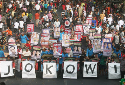 Seratusan Pedagang Dukung Jokowi Jadi Gubernur DKI