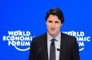 Canadian Prime Minister Justin Trudeau delivers a speech during a session of the World Economic Forum (WEF) annual meeting in Davos, on January 20, 2016