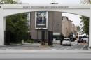 File photo of an entrance gate to Sony Pictures Entertainment at the Sony Pictures lot is pictured in Culver City