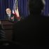 Federal Reserve Board Chairman Bernanke speaks at a news conference at the Federal Reserve offices in Washington
