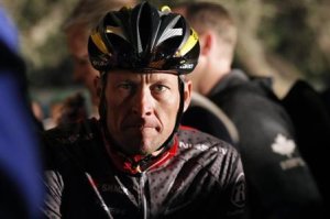 Seven time Tour de France winner Lance Armstrong awaits …