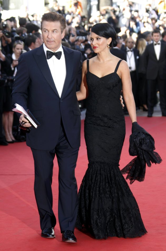 Actor Baldwin and actress Thomas arrive on the red carpet for the screening of the film Moonrise Kingdom in competition at the 65th Cannes Film Festival
