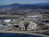 A view from a helicopter shows Olympic venues under construction for the 2014 Winter Olympic games in Sochi