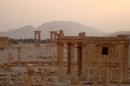 A general view shows the temple of Baal Shamin in the historical city of Palmyra, Syria