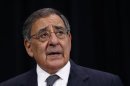 U.S. Secretary of Defense Panetta addresses a news conference during a NATO defence ministers meeting at the Alliance headquarters in Brussels