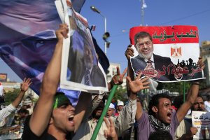 Supporters of ousted Egypt's Islamist President Mohammed …