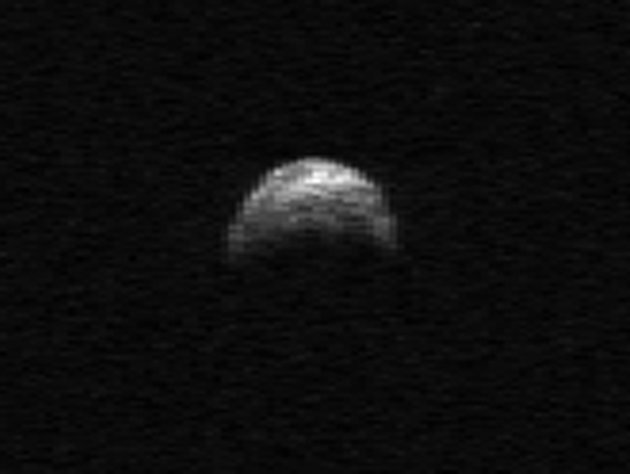 Asteroid 2005 YU55. (AP/NASA/Cornell/Arecibo)
