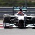 Mercedes Formula One driver Schumacher drives during the first practice session of the South Korean F1 Grand Prix at the Korea International Circuit in Yeongam