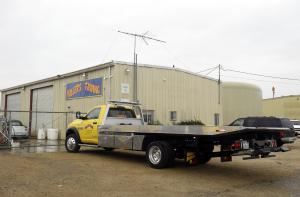 Trucks are parked outside Miller&#39;s Towing on Wednesday,&nbsp;&hellip;