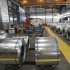Steel coils wait to be shrink wrapped and shipped to customers at the Severstal steel mill in Dearborn, Michigan