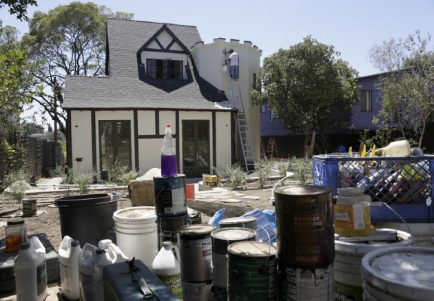 A Tudor-style home is being renovated for resale in the Silver Lake neighborhood of Los Angeles, California August 5, 2013. REUTERS/Jason Redmond