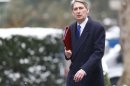 Britain's Defence Secretary Philip Hammond arrives to attend a Cabinet meeting at 10 Downing Street in central London