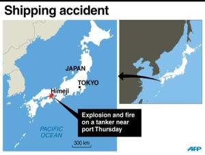 Map locating the area in Japan where an explosion and&nbsp;&hellip;