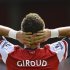 Arsenal's Giroud reacts following missed goal-scoring opportunity during their English Premier League soccer match against Sunderland in London