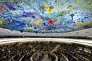 A general view of a session of the United Nations Human Rights Council on February 25, 2013 in Geneva