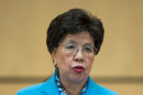 China's Margaret Chan, Director-General of the World Health Organization, WHO, delivers a speech during the 66th World Health Assembly at the European headquarters of the United Nations in Geneva, Switzerland, Monday, May 20, 2013. (AP Photo/Keystone, Jean-Christophe Bott)