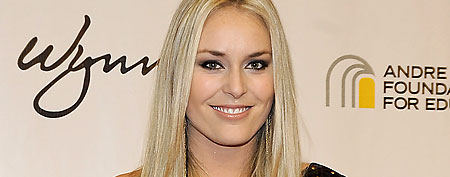 Ski racer Lindsey Vonn arrives at the Andre Agassi Foundation for Education's 16th Grand Slam for Children benefit concert at the Wynn Las Vegas on October 29, 2011 in Las Vegas, Nevada. The event raises funds to help improve education for underserved youth in the Las Vegas community. (Photo by David Becker/Getty Images)