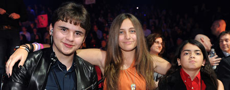 Michael Jackson's children Prince Jackson, Paris Jackson and Blanket at FOX's 'The X Factor' on November 30, 2011 in West Hollywood, California Ray Mickshaw/FOX via Getty Images)