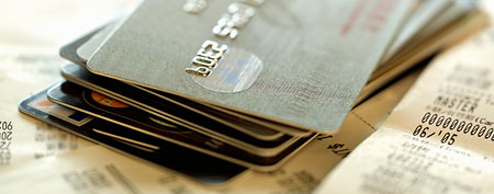Stack of credit cards (Corbis)