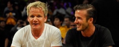 David Beckham dan Gordon Ramsay (GettyImages)