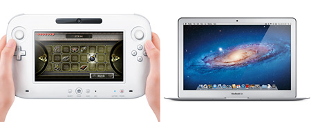L: Nintendo Wii U (AP), R: Macbook Air (Apple)