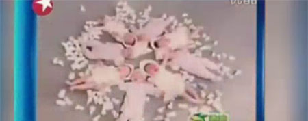 Chinese surrogate octuplets. (AP video)