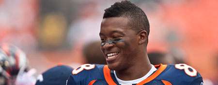 Demaryius Thomas of the Denver Broncos (Photo by Michael DeHoog/Sports Imagery/Getty Images)