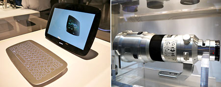 (L-R) Sony Slate; Nikon SAL500F4G lens (Photos by Scott Ard/Yahoo! News)