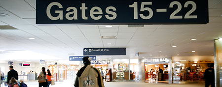 LaGuardia Airport USAir Terminal. (Najlah Feanny/Corbis)
